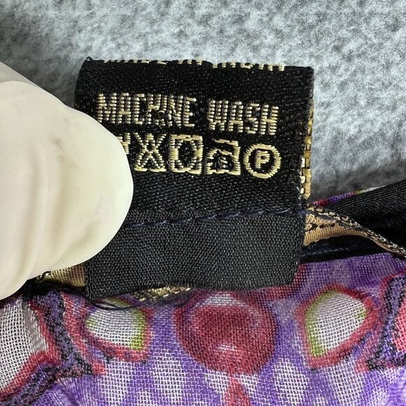 Ana & Rose OSFM Boho Purple Chiffon Tie Dye Kaftan Top Fairycore Rainbow Hippie - Picture 8 of 9